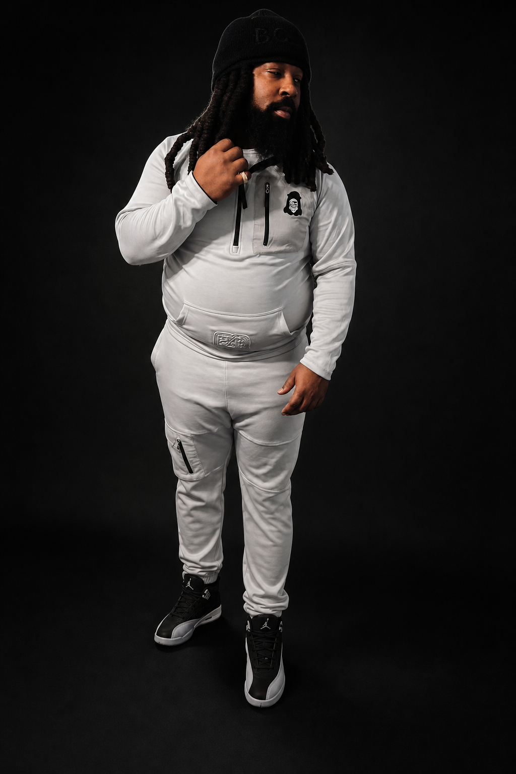 Embossed E4R Hoodie — Coyote