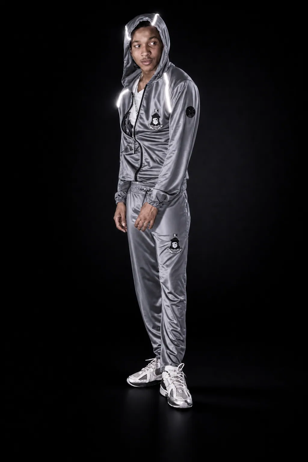 Reflective Ops Tracksuit — Silver